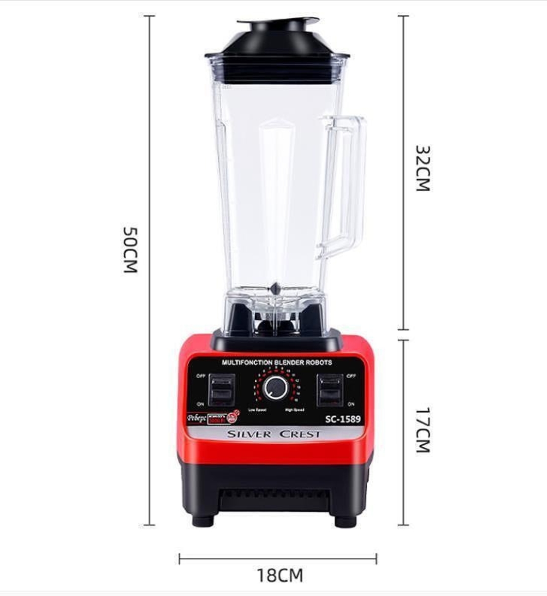 НЕМСКИ Професионален Блендер Silver Crest 3000W SC-7005 + ЛЕД ФЕНЕР