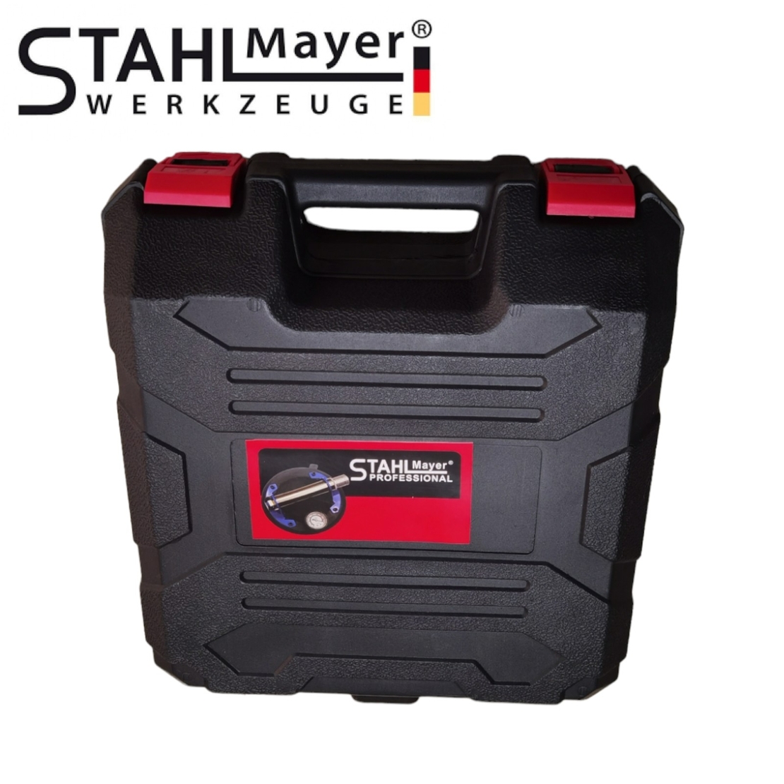 НЕМСКА Акумулаторна Вакум Помпа за Плочки Вендуза с Манометър STAHLMAYER до 150кг Вакуум с батерия + ЛЕД ФЕНЕР