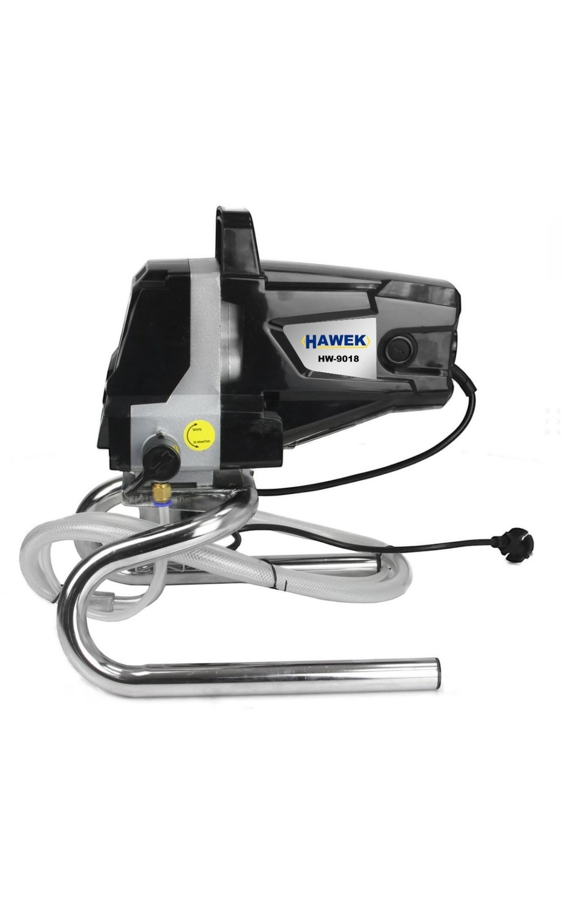 НЕМСКА Професионална Безвъздушна Машина за Боядисване HAWEK HW-9018 Мощност и Прецизност за Всеки Проект + ЛЕД ФЕНЕР