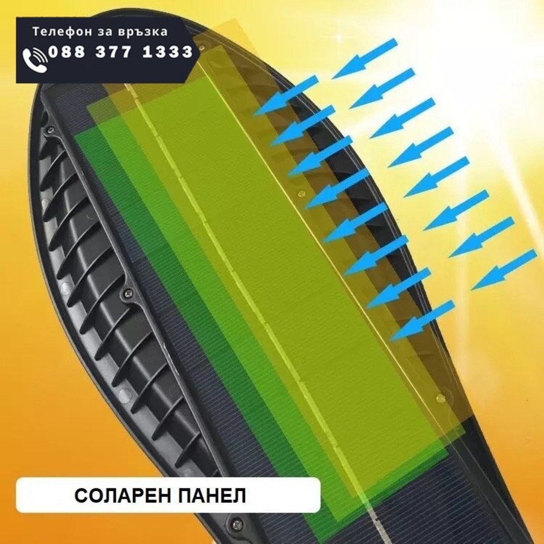 НЕМСКА 2бр. Соларна LED Лампа 345W IP65 Водоустойчива + ЛЕД ФЕНЕР