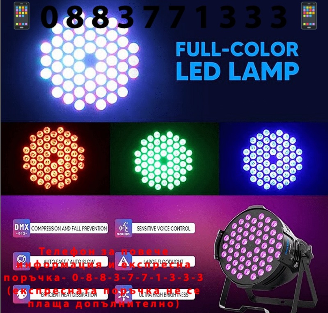 НЕМСКА 84 LED лампа с вентилатор и функции за дистанционно + ЛЕД ФЕНЕР