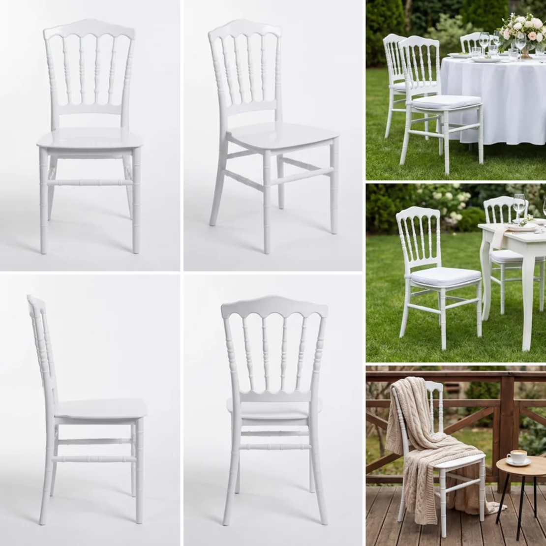 НЕМСКИ Кетъринг Стол Berra + Подарък ЛЕД ФЕНЕР