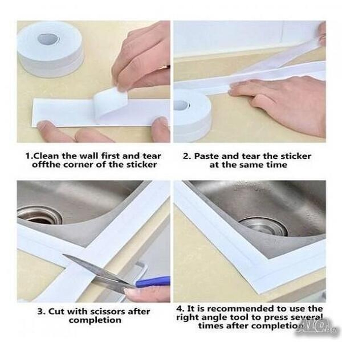 НЕМСКА Уплътняваща лента самозалепваща се 1+1 + ЛЕД ФЕНЕР