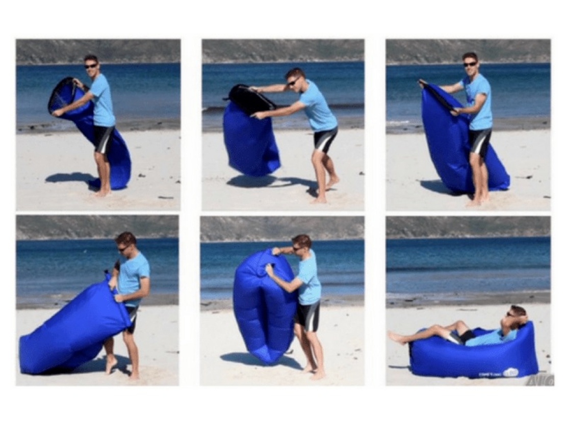 НЕМСКО Самонадуваемо легло Lazy Sofa Bubble Bed + ЛЕД ФЕНЕР