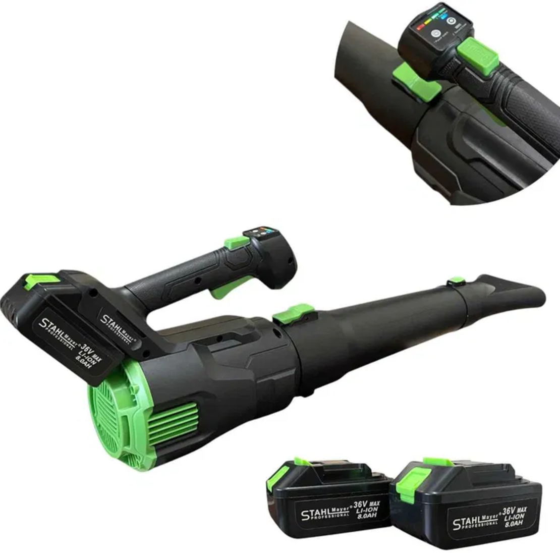 НЕМСКА Акумулаторна Въздуходувка STAHLMAYER 36v-8Ah + Подарък ЛЕД ФЕНЕР