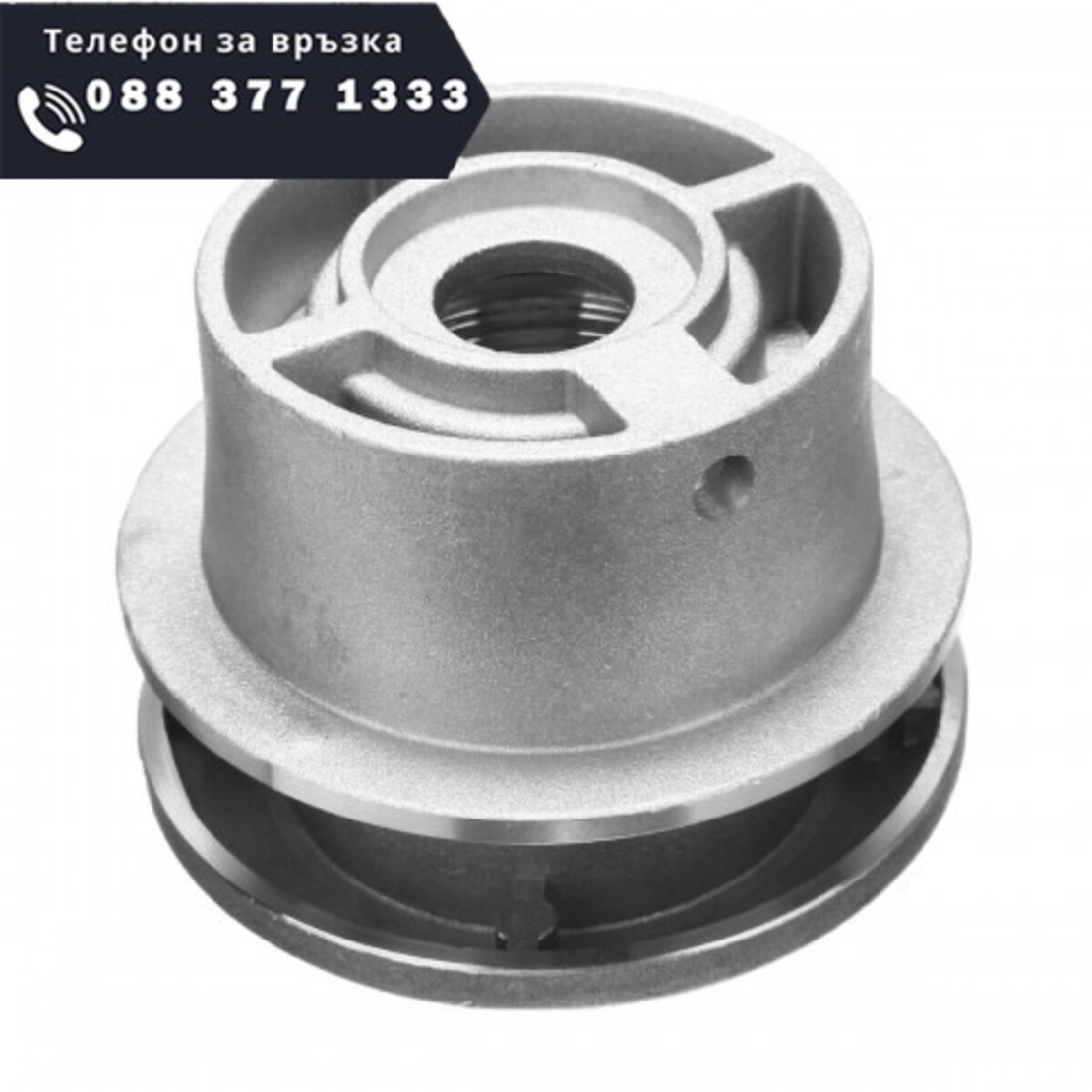 НЕМСКА Алуминиева тримерна глава със корда + ЛЕД ФЕНЕР