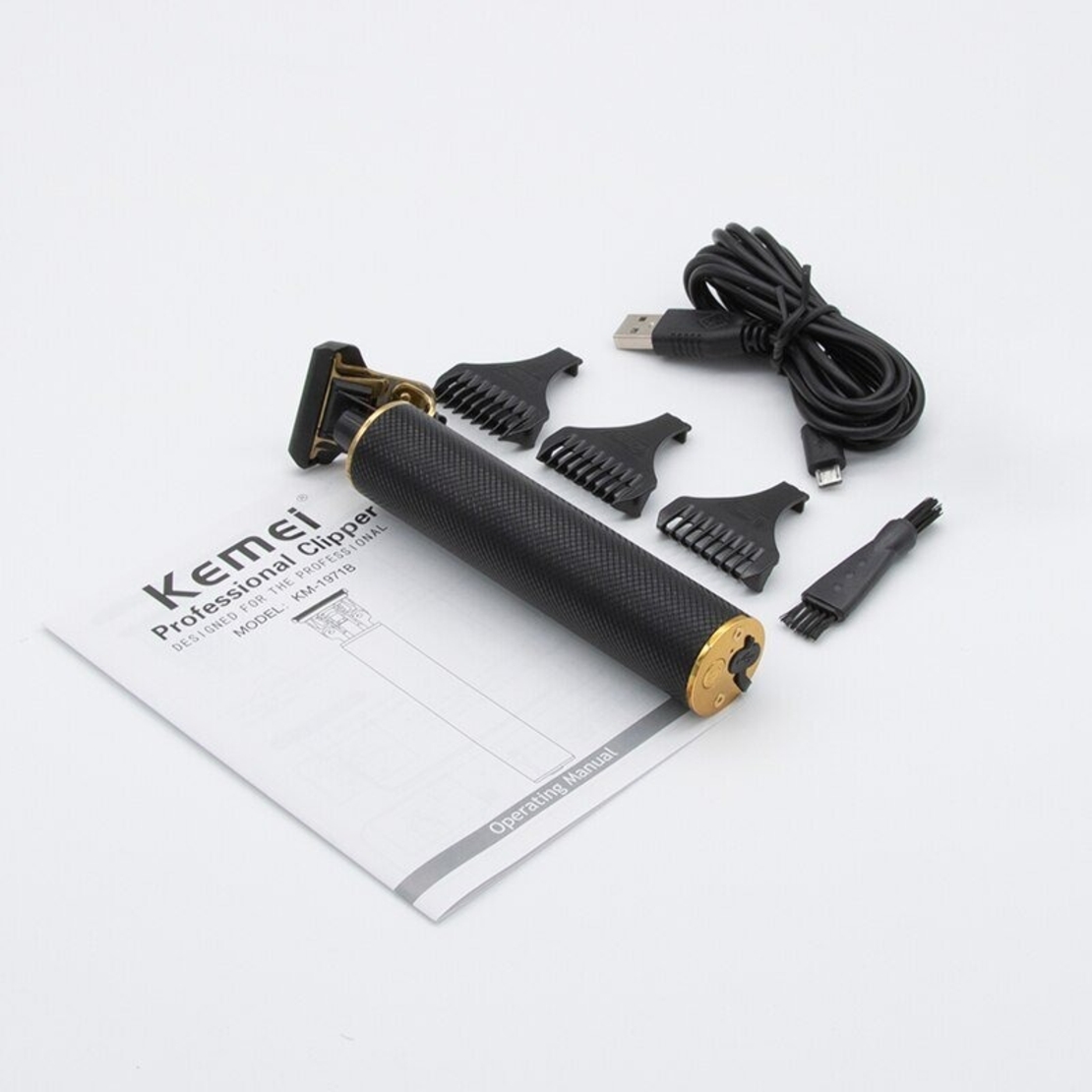 НЕМСКА Машинка за подстригване, брада и тяло Kemei  1971b + ЛЕД ФЕНЕР