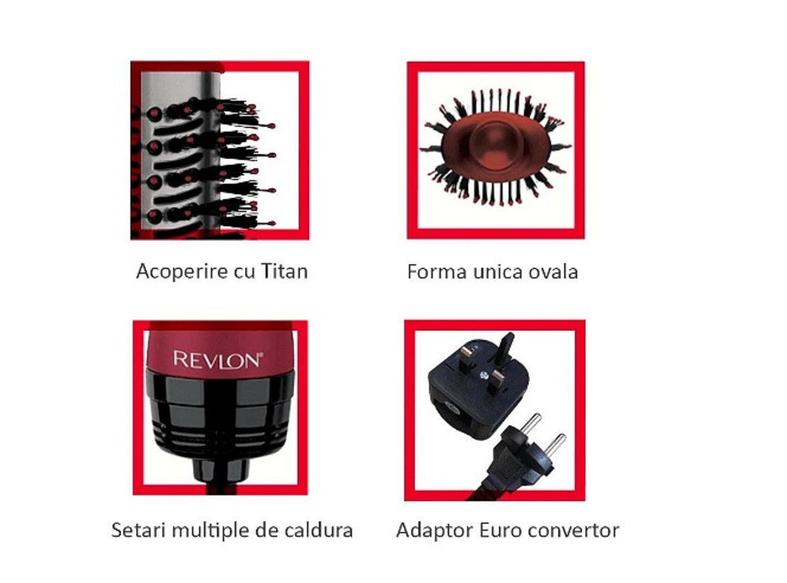 НЕМСКА Електрическа четка Revlon Special Edition One-Step Volumiser Titanium, RVDR5279UKE, 3 температурни настройки, Технология за йонизация, Чанта за пътуване + ЛЕД ФЕНЕР.