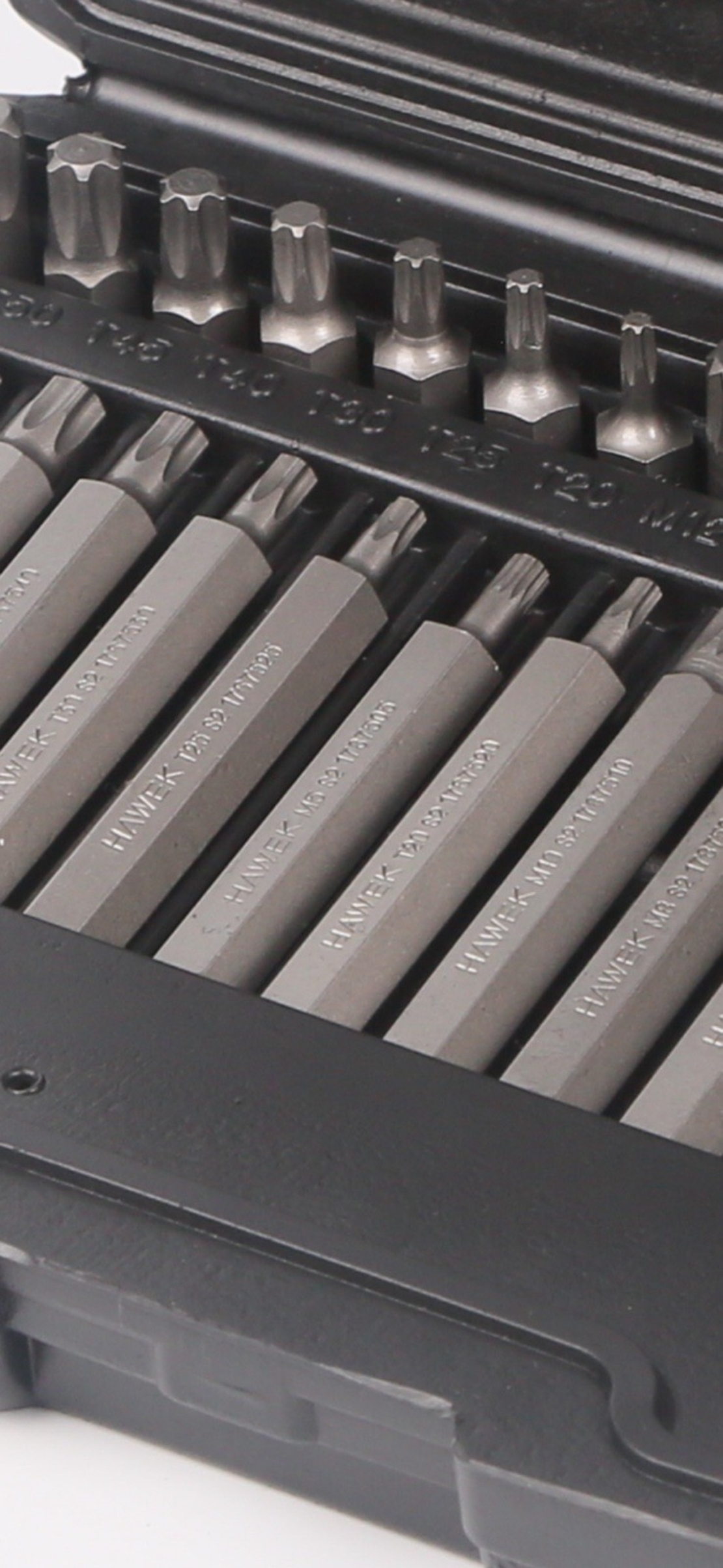 НЕМСКИ Комплект Полски Битове Накрайници Торкс 4401 new Hex XZN и Torx 1/2″ 3/8″ 40 броя HAWEK + ЛЕД ФЕНЕР