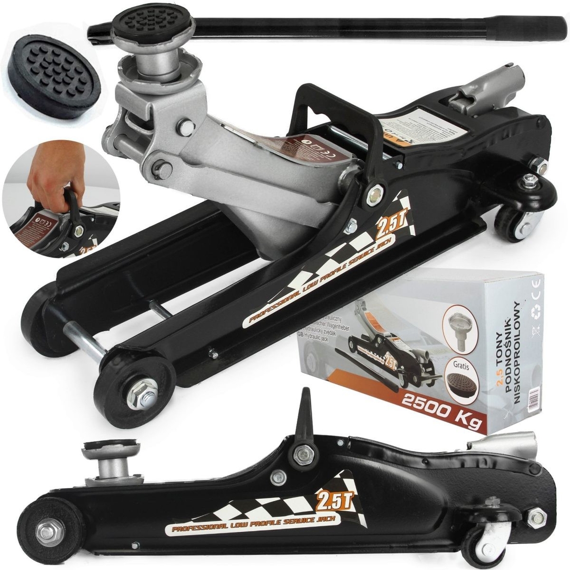 НЕМСКИ Крик крокодил нископрофилен 2.5 тона RIPPER + ЛЕД ФЕНЕР