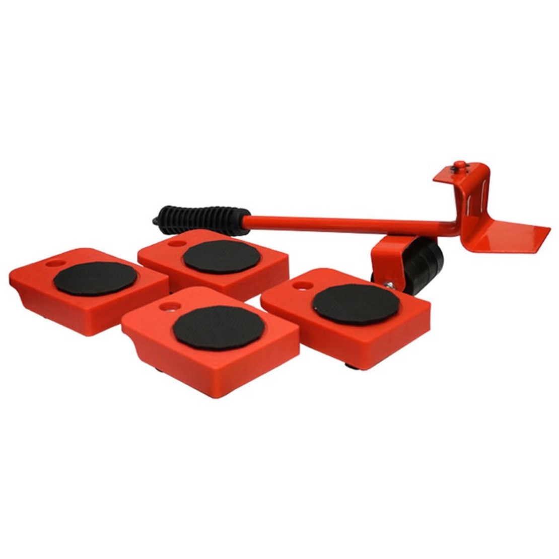 НЕМСКИ Уред за Преместване на Мебели Комплект 5 части Местене до 150кг + ЛЕД ФЕНЕР