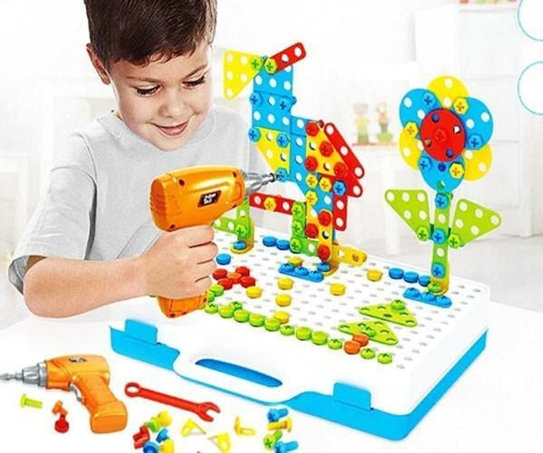 НЕМСКА Конструктор мозайка Creative Magic Panel 310 части + ЛЕД ФЕНЕР