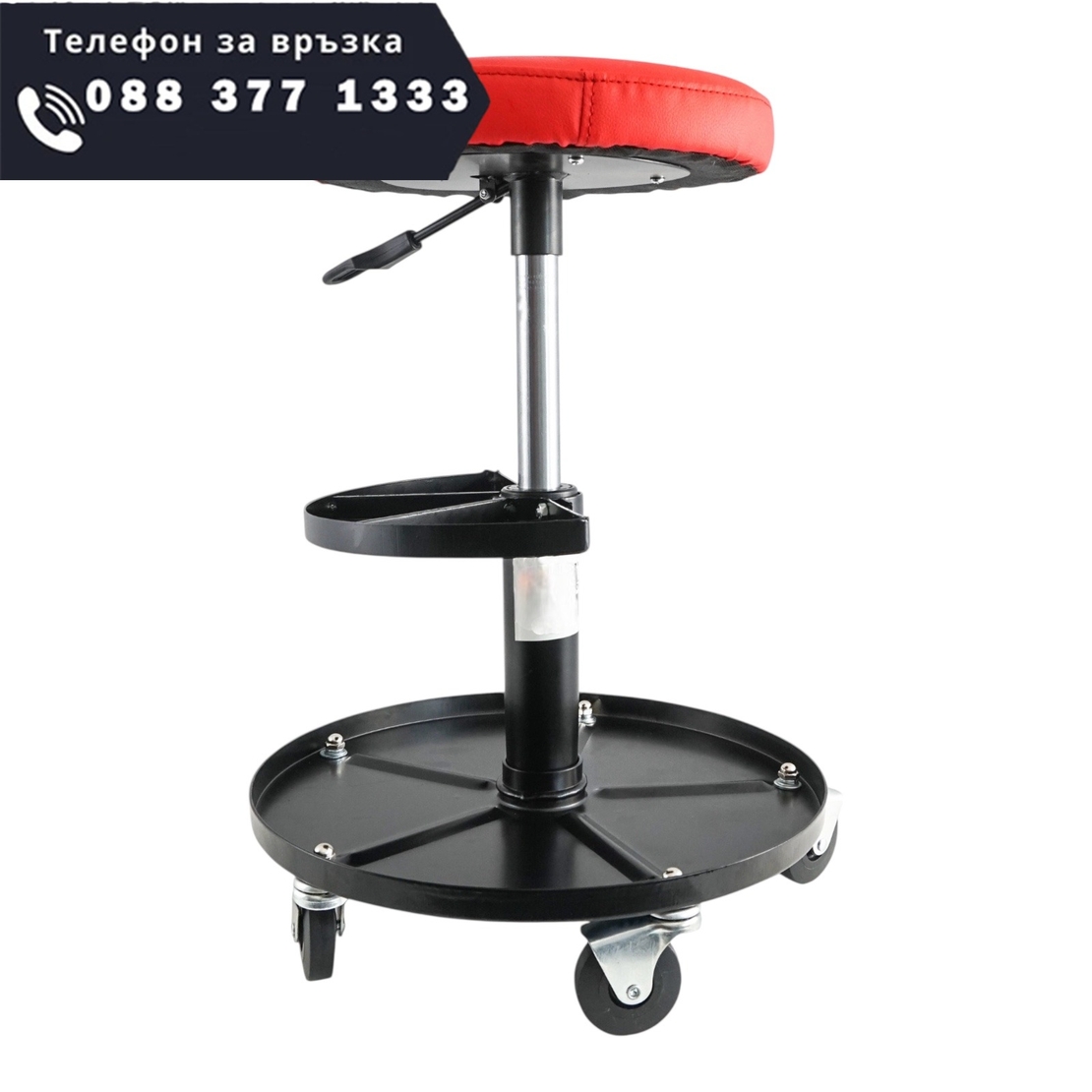 НЕМСКИ АВТОМОНТЬОРСКИ СТОЛ с амортисьор + ПОСТАВКА ЗА ИНСТРУМЕНТИ STAHLMAYER + ЛЕД ФЕНЕР