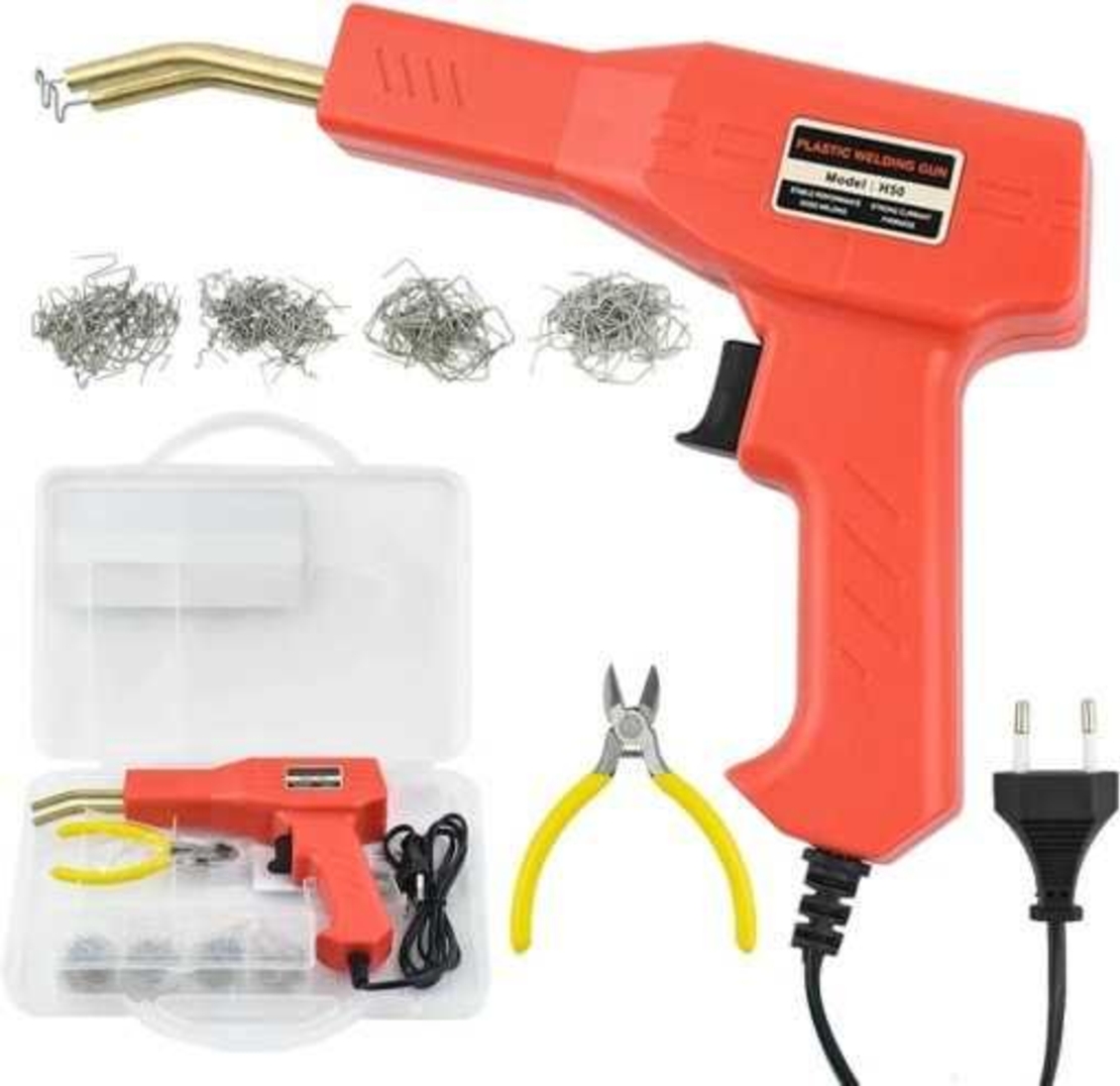 НЕМСКИ Комплект Пистолет За Заваряване На Пластмаса 50w + ЛЕД ФЕНЕР