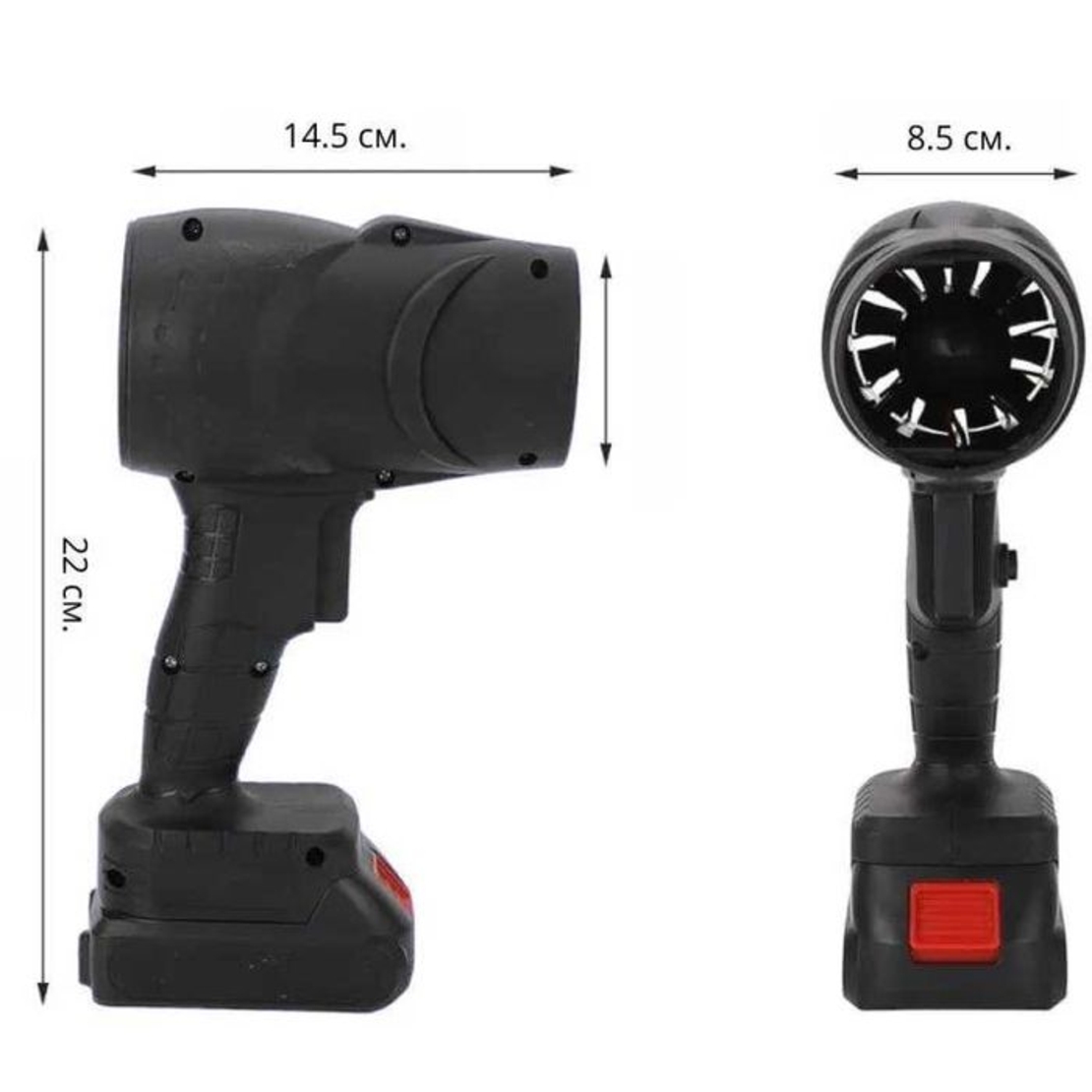 НЕМСКИ Турбо струен вентилатор – TurboAirBlower + ЛЕД ФЕНЕР