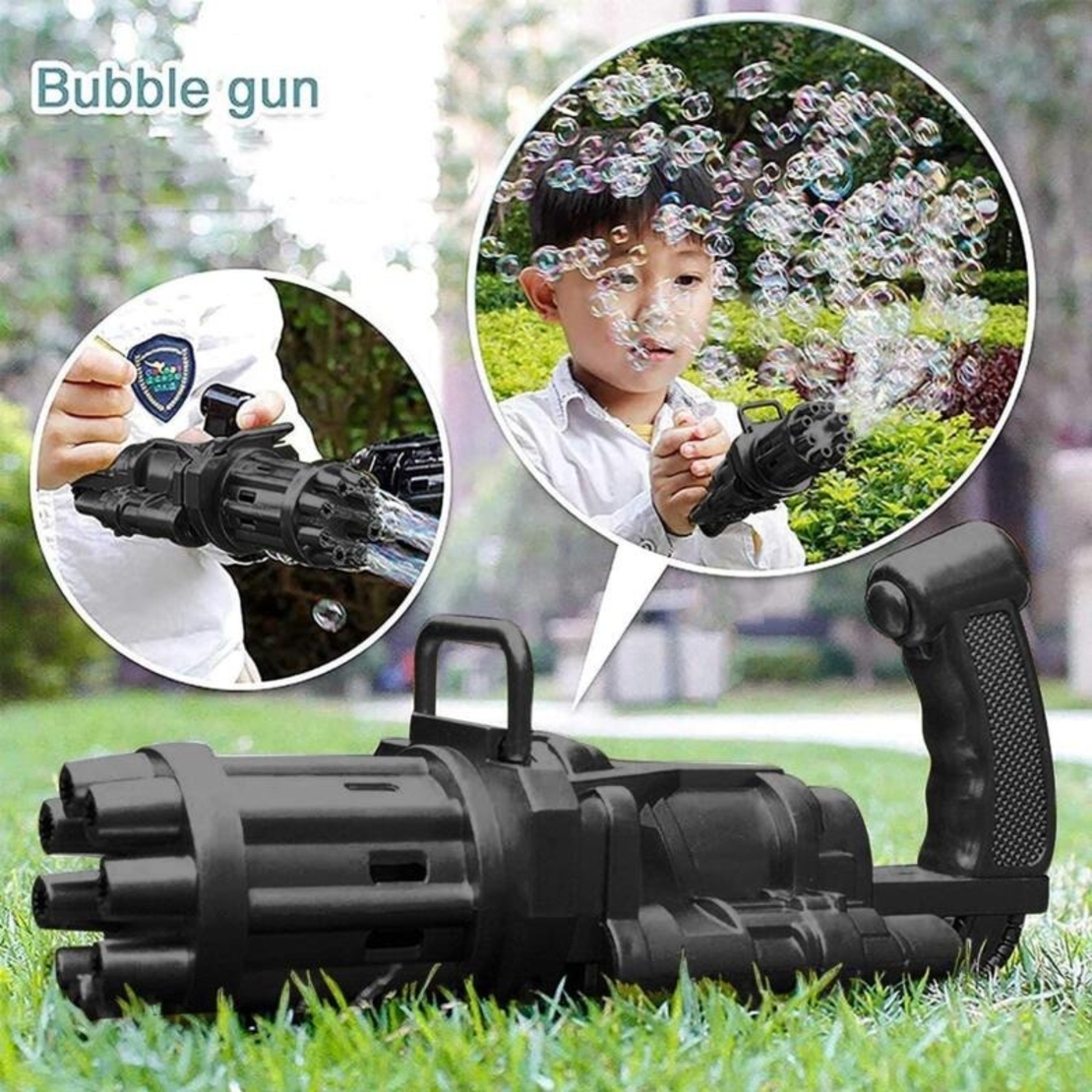 НЕМСКИ Пистолет за мехурени балони Bubble Gun + ЛЕД ФЕНЕР