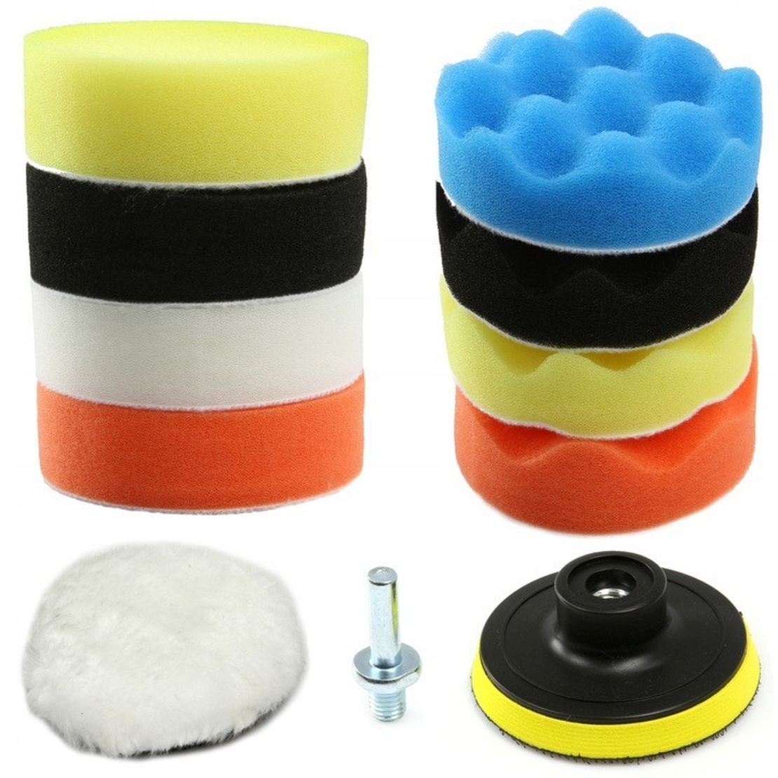 НЕМСКИ Комплект за Полиране на Фарове и Автомобили 11 части Mar-Pol M07916 + ЛЕД ФЕНЕР