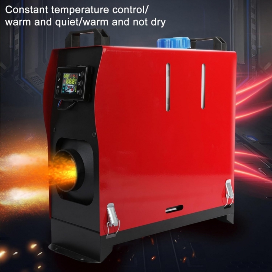 НЕМСКА Суха Преносима Дизелова Печка 8kw 12V/24V + ЛЕД ФЕНЕР