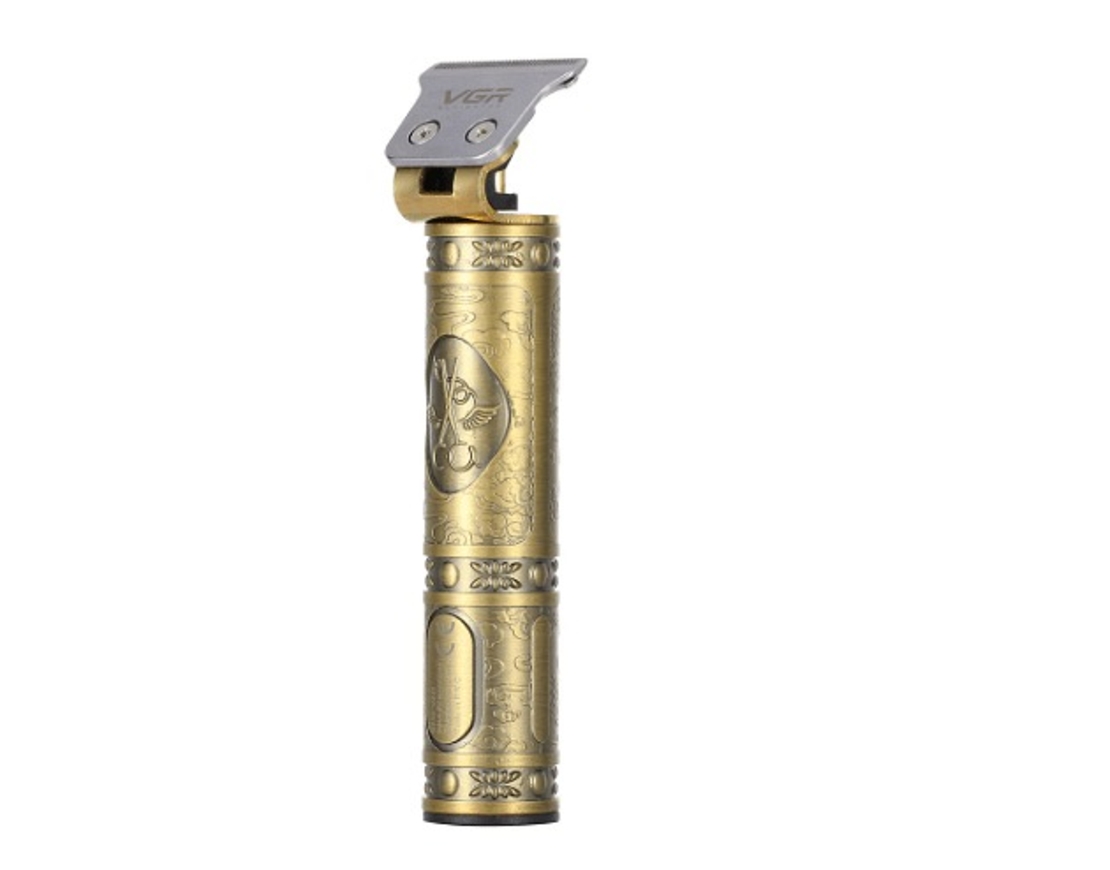 НЕМСКА Машинка за подстригване VGR V-085, 10 W, Закалено острие, Четка за почистване, USB кабел за зареждане, Златен + ЛЕД ФЕНЕР