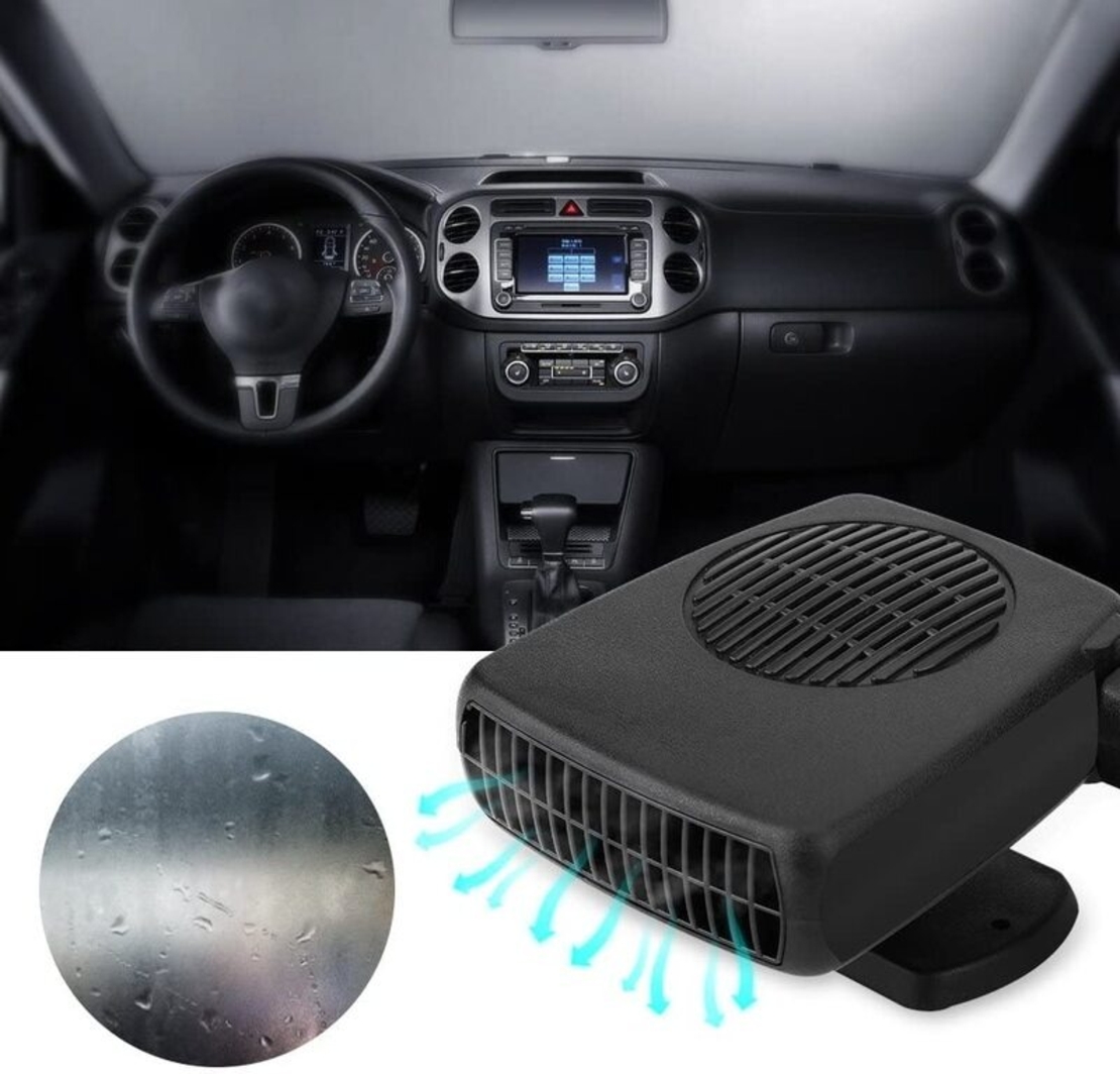 НЕМСКА Печка за кола 12V за размразяване на прозорци, отопление и охлаждане + ЛЕД ФЕНЕР