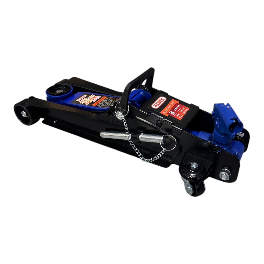 НЕМСКИ Нископрофилен Крик 3 тона 85 – 380мм С ВЪРТЯЩА ДРЪЖКА И ЗАЩИТА HAWEK HW-1141 Крокодил + ЛЕД ФЕНЕР