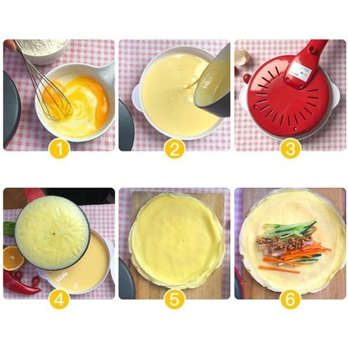 НЕМСКИ Уред за Палачинки SOKANY + ЛЕД ФЕНЕР