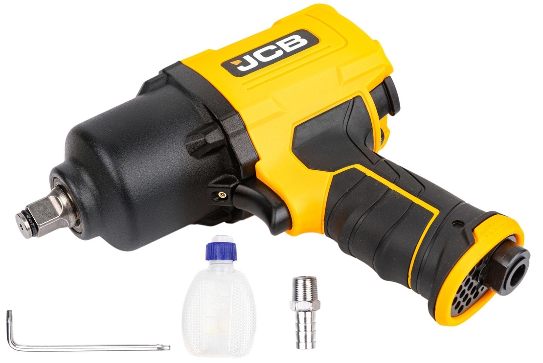 НЕМСКИ Пневматичен Ударен Гайковерт JCB 1/2″ 1450Nm RP9510 + ЛЕД ФЕНЕР