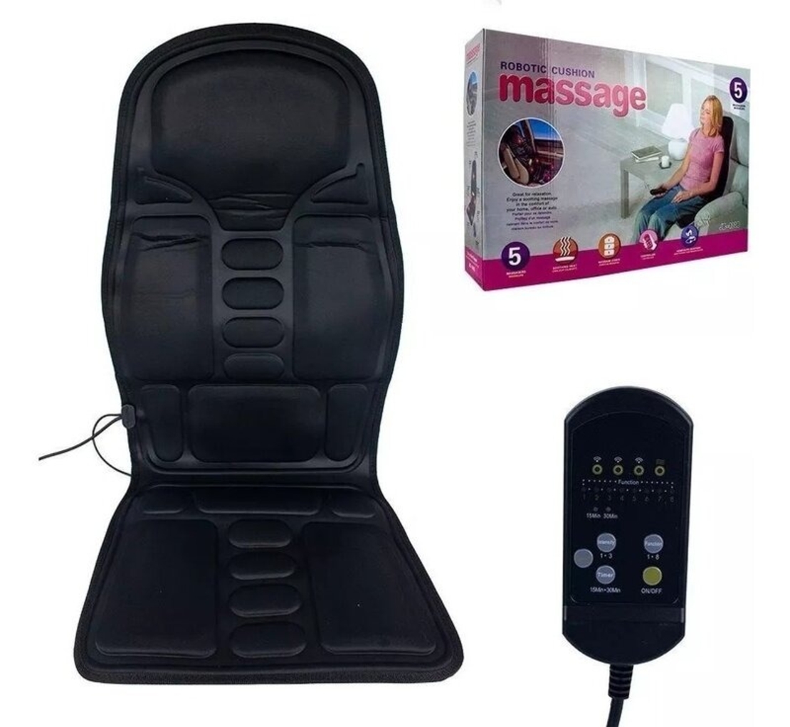 НЕМСКИ Вибpaциoннa мacaжиpaщa ceдaлĸa с отопление RoboticCushion + ЛЕД ФЕНЕР