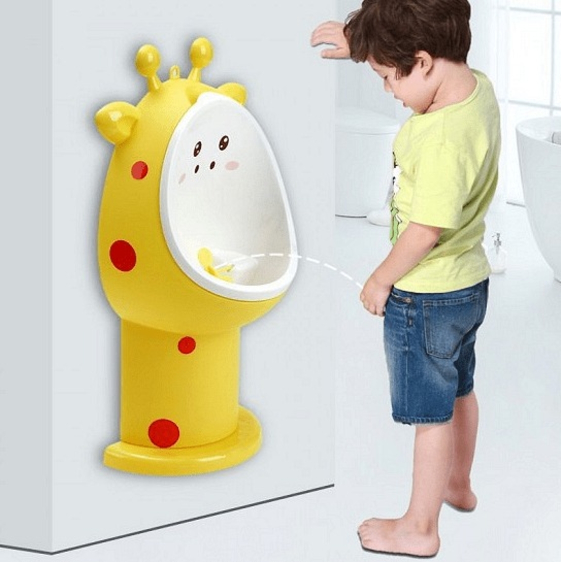 НЕМСКИ Детски писоар в различни цветове + ЛЕД ФЕНЕР