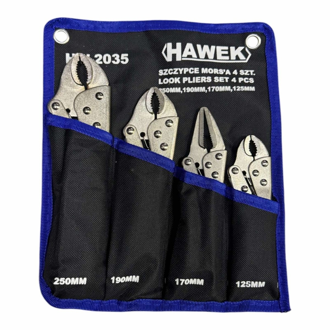 НЕМСКИ Клещи Чираци Комплект 4 части HAWEK Чирак HW-2035 + ЛЕД ФЕНЕР
