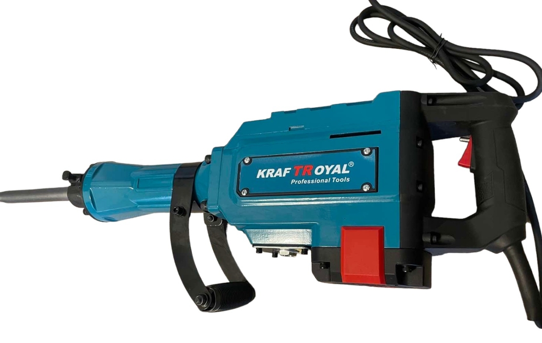 НЕМСКИ Професионален Къртач KRAFTROYAL 2400W за къртене и пробиване + ЛЕД ФЕНЕР