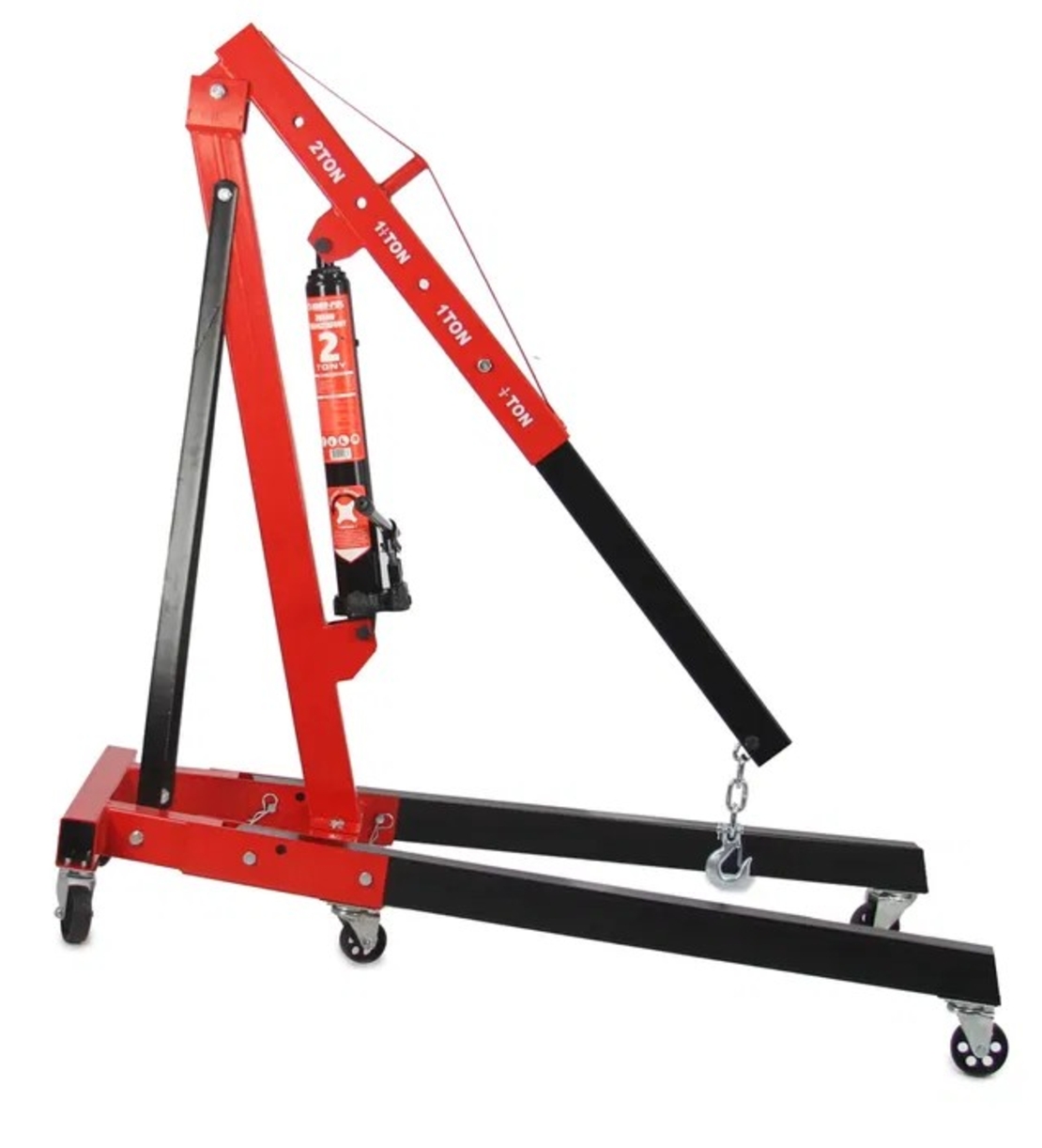 НЕМСКИ Кран за двигател 2 тона жираф + ЛЕД ФЕНЕР