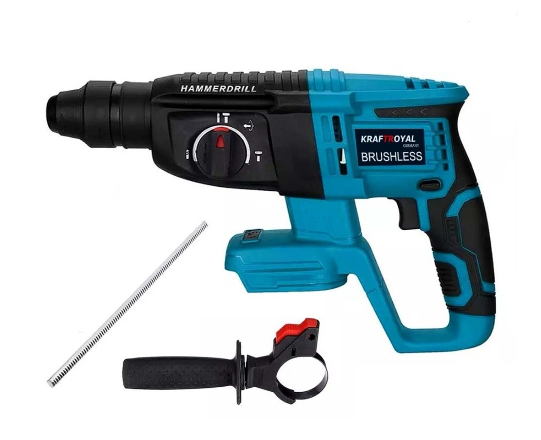 НЕМСКИ Акумулаторен Комплект 4в1 Перфоратор Ъглошлайф Гайковерт и Винтоверт 36V 8,0AH KRAFTROYAL + ЛЕД ФЕНЕР