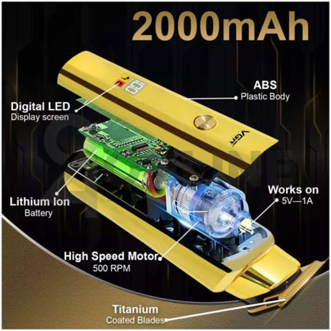 НЕМСКА Машинка За Подстригване VGR V-947