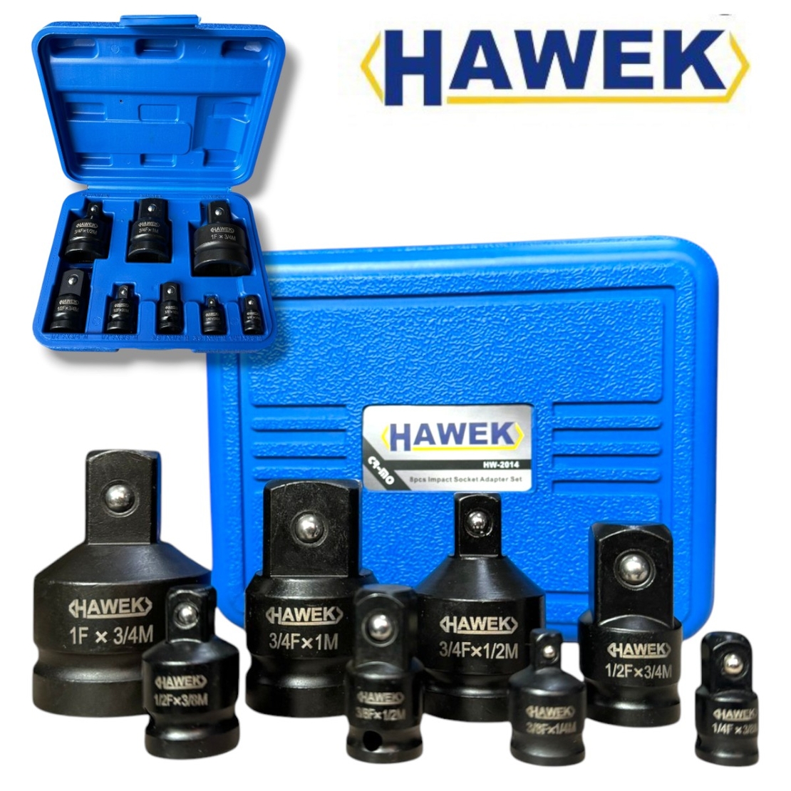 НЕМСКИ УДАРНИ АДАПТЕРИ ПРЕХОДНИЦИ ЗА ГЕДОРЕ 8 ЧАСТИ HAWEK Полша + ЛЕД ФЕНЕР