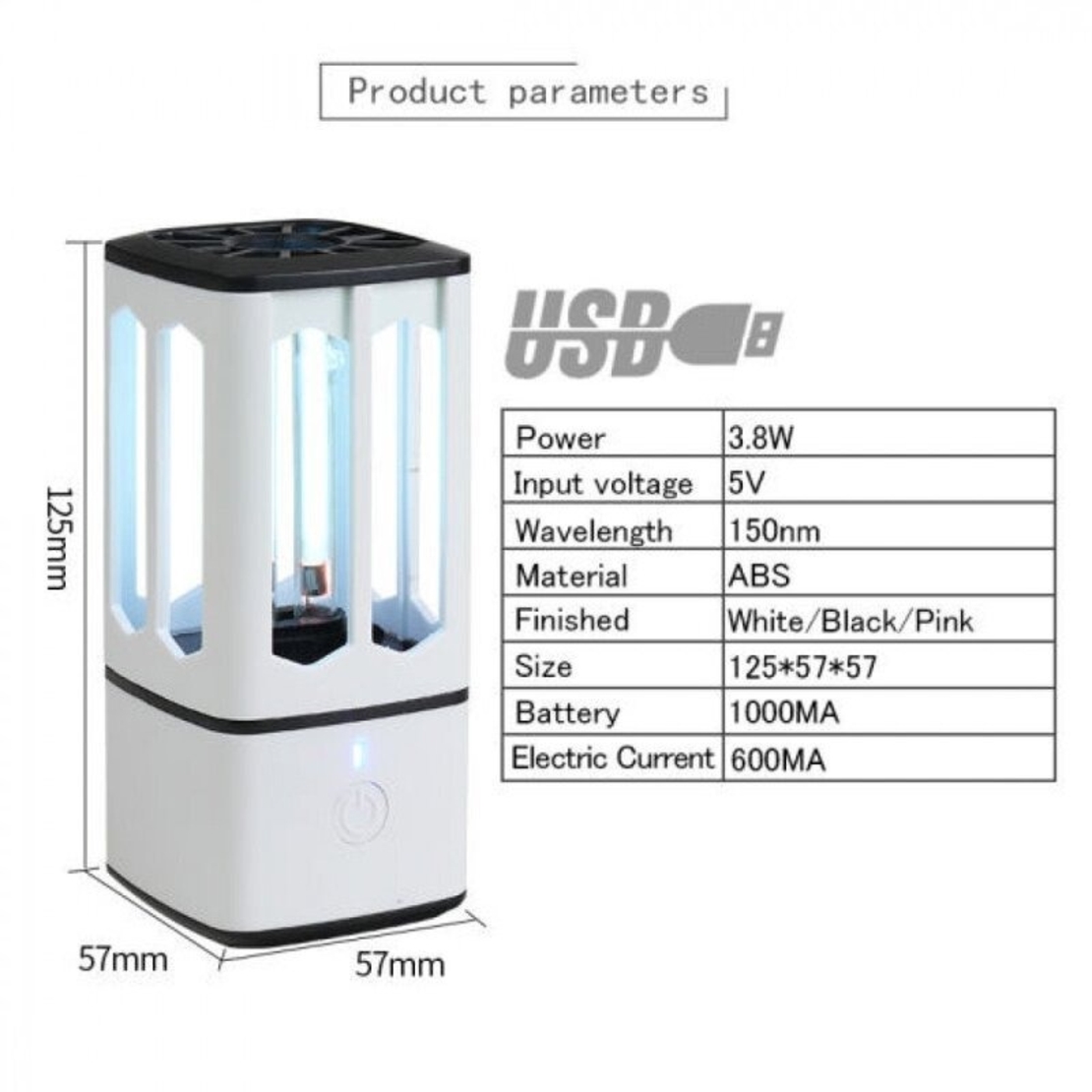 НЕМСКА Бактерицидна лампа за дезинфекция и стерилизация UV + озон X-TREMER + ЛЕД ФЕНЕР