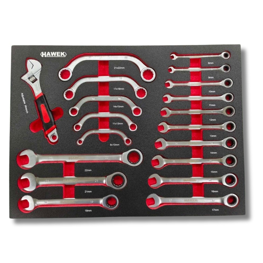 НЕМСКИ Професионален Шкаф с Инструменти HAWEK с 12 чекмеджета ПОЛША + ЛЕД ФЕНЕР