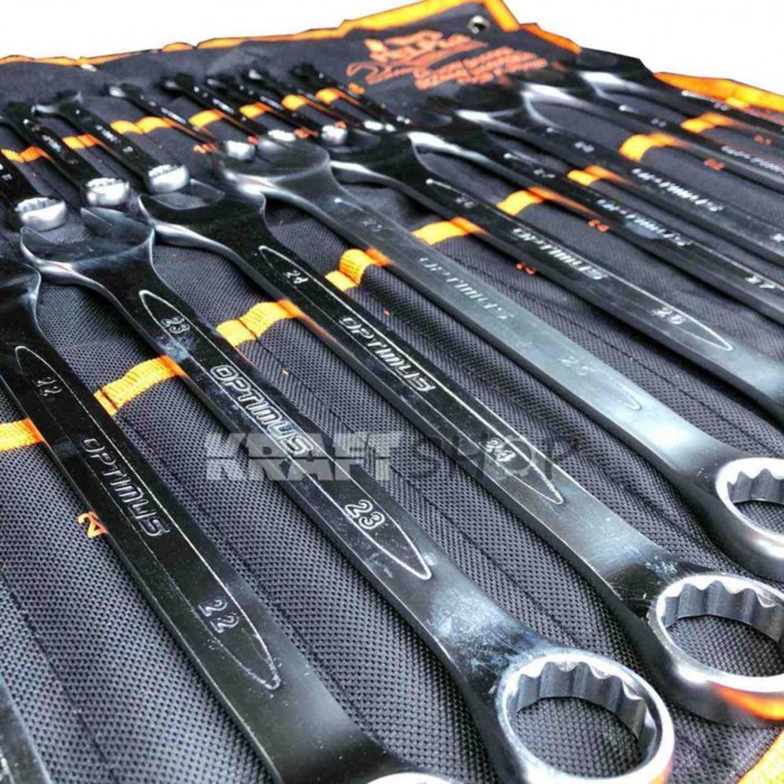 НЕМСКИ Ключове Звездогаечни OPTIMUS Germany 25 броя 6-32мм + ЛЕД ФЕНЕР