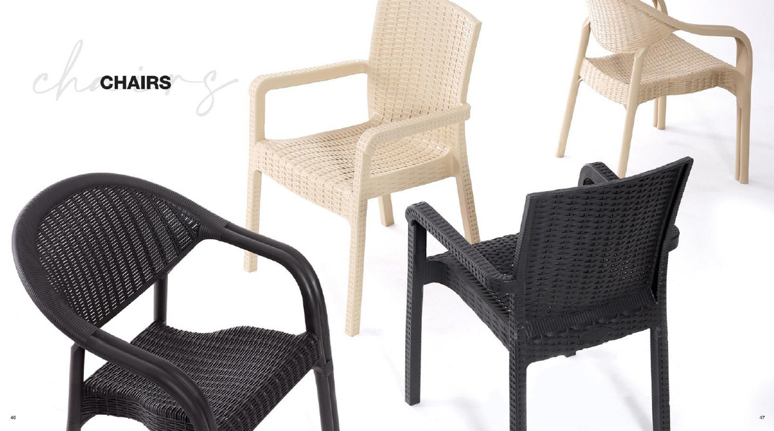 НЕМСКИ Градински Комплект От Маса И 6 Стола В 5 Цвята + ЛЕД ФЕНЕР