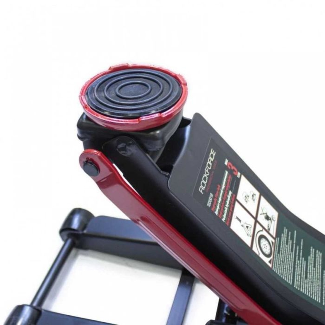 НЕМСКИ нископрофилен крик 3t 2 помпи, RockForce, 75-510мм + ЛЕД ФЕНЕР