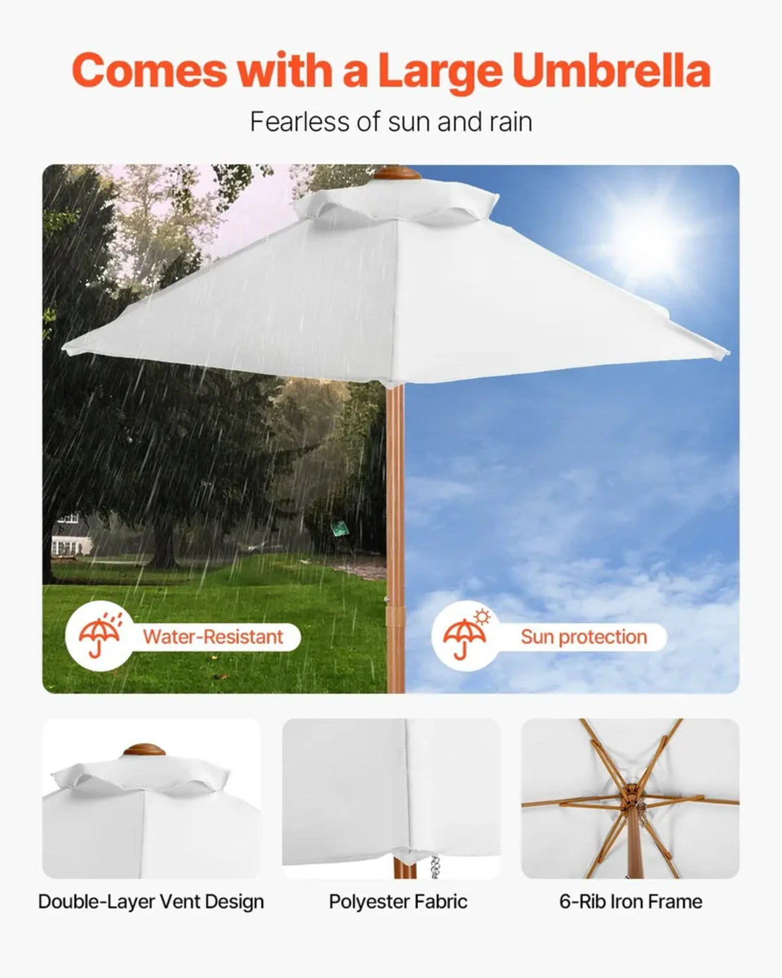 НЕМСКИ Дървен Градински Комплект – Пикник Маса с Пейки + ЛЕД ФЕНЕР