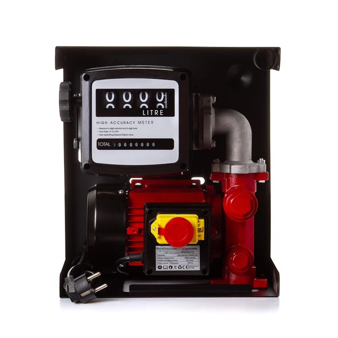 НЕМСКА Помпа за Източване на Гориво с Брояч 220V STAHLMAYER с Механизъм + ЛЕД ФЕНЕР