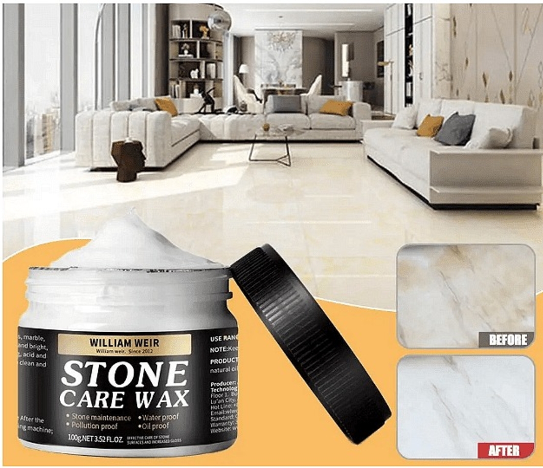 НЕМСКИ Восък за полиране на керамични плочки, Дълбоко овлажняване, Водоустойчив, 85гр + ЛЕД ФЕНЕР