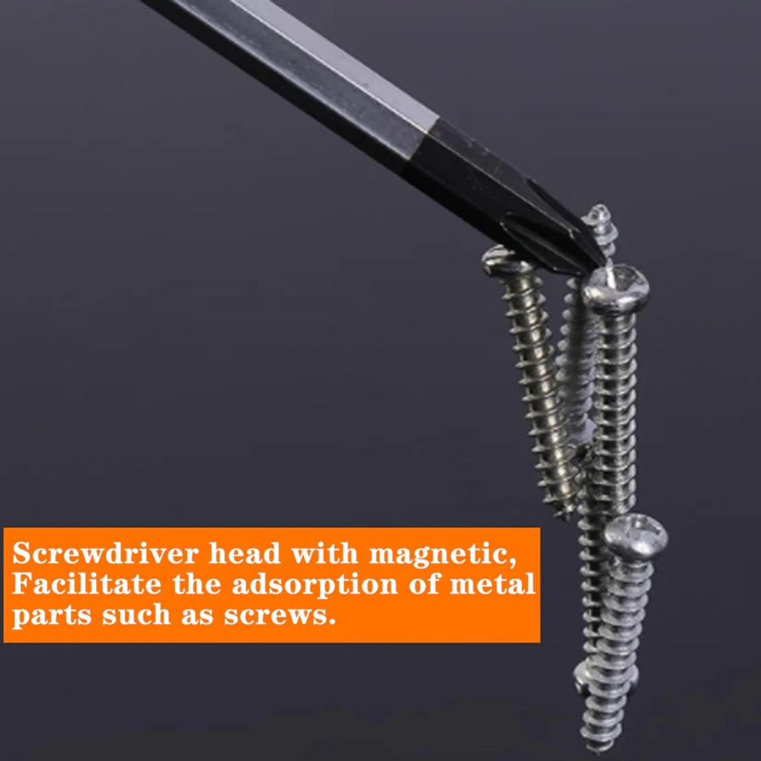 НЕМСКИ Комплект Удaрни Отвертки Магнитни 7 Части + ЛЕД ФЕНЕР