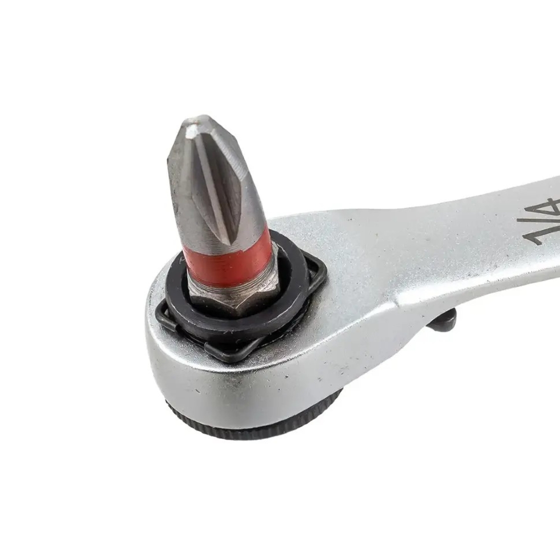 НЕМСКИ Комплект Гедоре Шестостен 57 части 1/4 4-14мм ROCKFORCE + ЛЕД ФЕНЕР