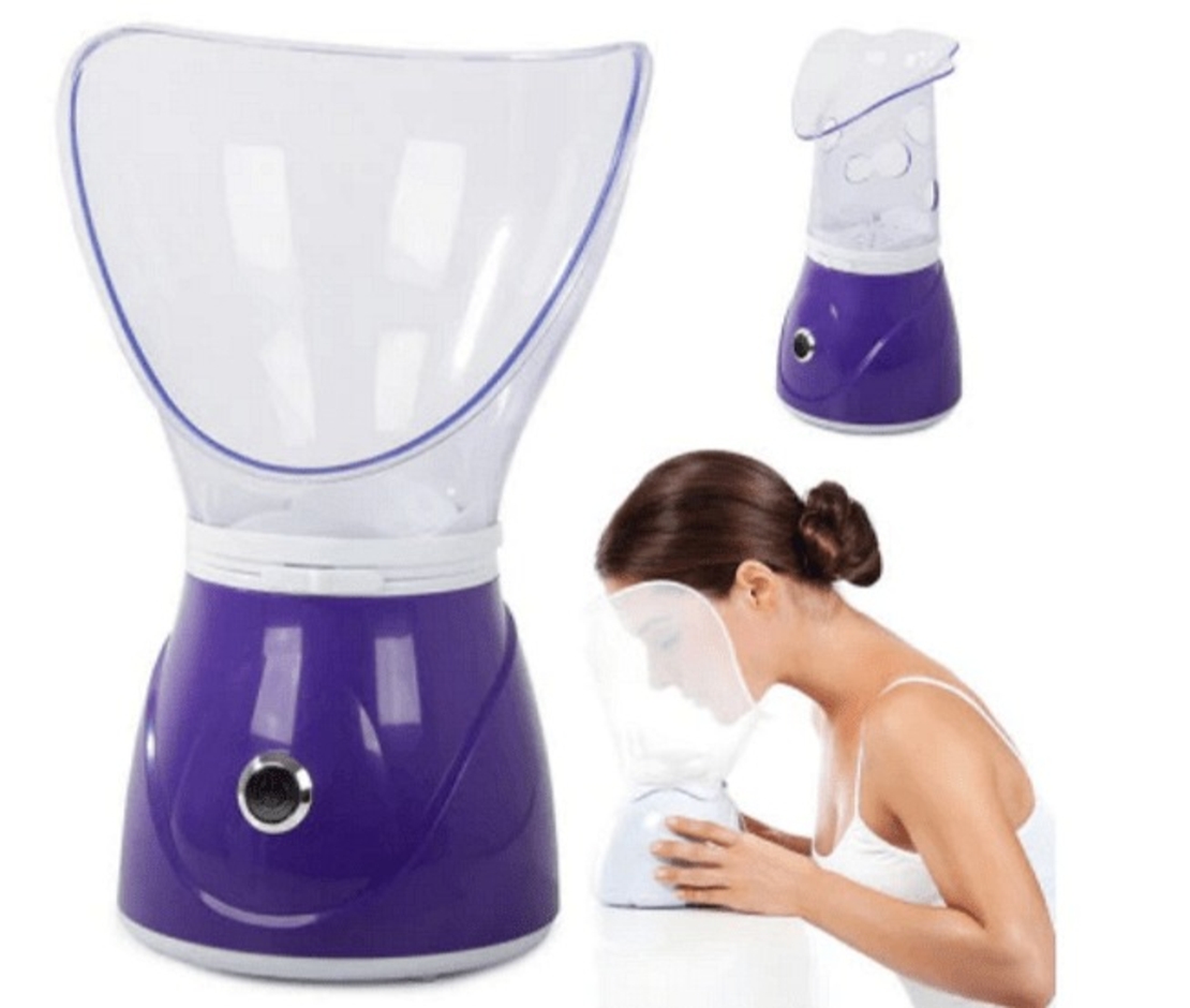 НЕМСКИ Парна сауна за лице с 2 силиконови маски, Против бръчки, 60 мл, 1300W + ЛЕД ФЕНЕР