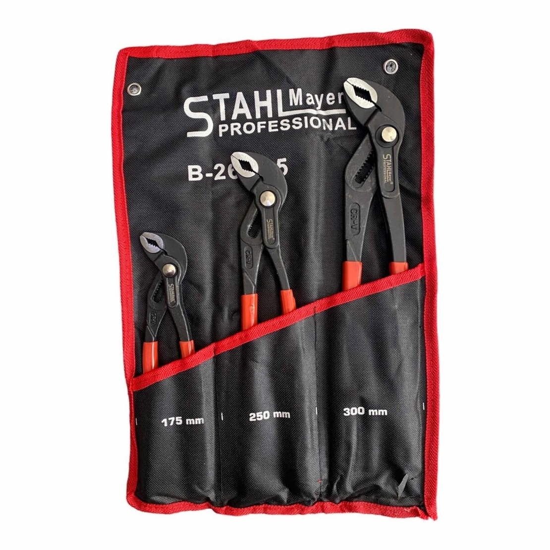 НЕМСКИ Комплект Клещи Гарги STAHLMAYER 175/250/300 мм 3 броя + ЛЕД ФЕНЕР