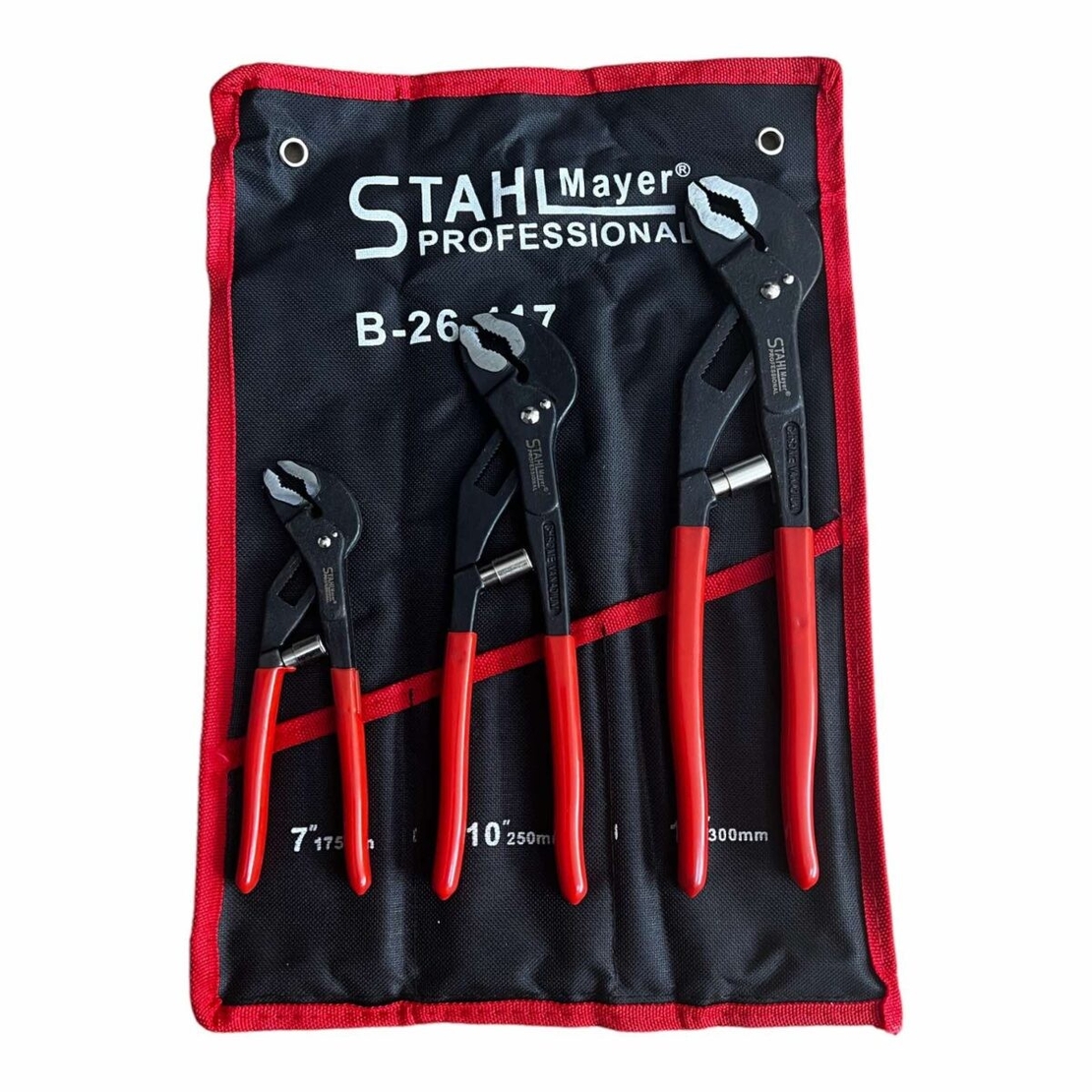 НЕМСКИ Клещи Гарги Комплект 3 броя STAHL MAYER 175мм 250мм 300мм Автоматични + ЛЕД ФЕНЕР