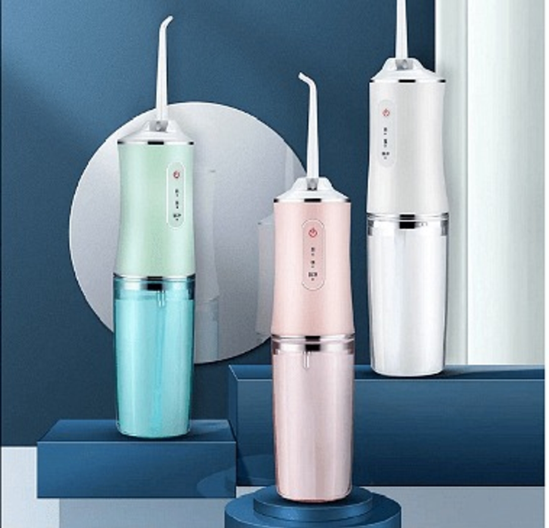 НЕМСКИ Душ за уста, Премахва бактериите, 220мл резервоар, 3.5W, 28,3 х 5 см, Розов + ЛЕД ФЕНЕР