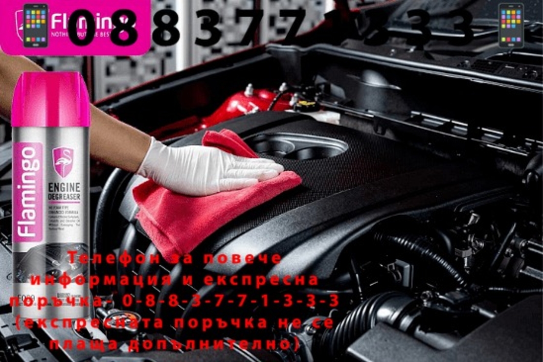 НЕМСКИ Спрей течен Обезмаслител Engine Degreaser 500 ml F009 + ЛЕД ФЕНЕР